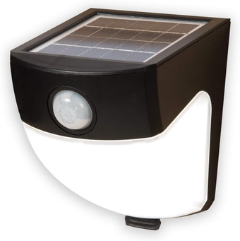 Solar Outdoor LED Light – Motion Sensor – Flood & Security Wedge Light – 120 Degree Coverage - Bronze
