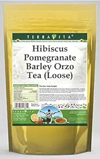 Hibiscus Pomegranate Barley Orzo Tea (Loose) (4 oz, ZIN: 568176) - 3 Pack