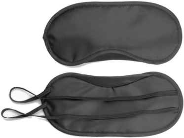 Yu2d 1PC New Pure Silk Sleep Eye Mask Padded Shade Cover Travel Relax Aid （Black）