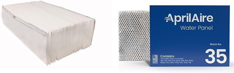 Replacement Air Filter for Aprilaire 2200 Series Air Cleaner,MERV 13 & Aprilaire 35 Water Panel Humidifier Filter Replacement for Aprilaire Whole House Humidifier Models