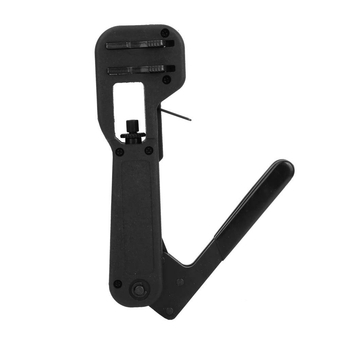 Coaxial Cable Crimper, RG59/6/11 Coaxial Cable Crimper Crimping Tool F Coax Compression Crimping Tool for Cable TV, Audio and Video Field