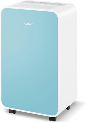 Dehumidifier for Basement, 32 Pints Portable Quiet Dehumidifier for Rooms up to 2500 Sq. Ft w/Sleep Mode, 24H Timer, Auto Shut Off, Auto Defrost & Drain Hose for Basement Bathroom (Navy)