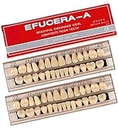 56 Pieces False Teeth, 2 Sets Whole Teeth Synthetic Polymer Denture Teeth, 22 Shade A3 Upper + Lo...