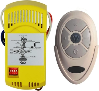 Universal Ceiling Fan Remote Control and Receiver Kit Replacement for Harbor Breeze Hampton Bay Hunter Allen Roth KUJCE9603 FAN-35T L3HFAN35T1 FAN-35T1 L3HFAN35T UC7202T CHQ7202T FAN18R Kit.1