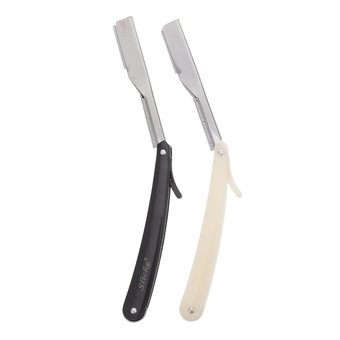 barber blade gold and silver Metal hair clipper manual razor hair arc foldable mens razor eyebrow trimmer mens shaving razors Shaper hand drawn Straight beard razor for men