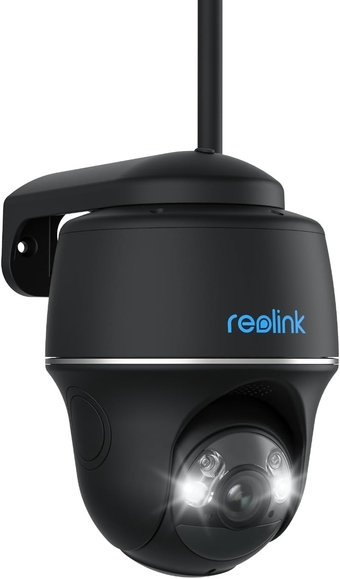 Argus PT (Black) - 5MP PT Security Camera Outdoor, 360 ° Pan Tilt Battery Powered with 2.4/5GHz Dual-Band WiFi, Night Vision, Smart Detection, Compatible with Alexa, No Monthly Fee