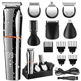 Hair Clipper Trimmer, Digital display all in one hair trimmer for men eyebrow beard trimmer electric hair clipper grooming kit haircut
