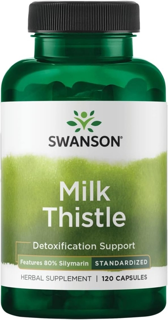 Milk Thistle - 100 Capsules - Herbal Liver Support Supplement for Overall Health and Wellbeing