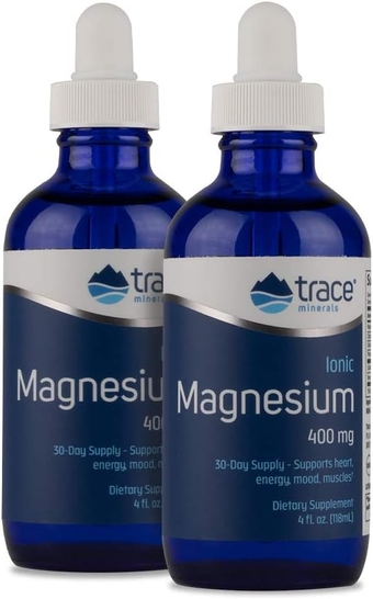 | Liquid Ionic Magnesium 400 mg | Helps Maintain Essential Body Functions | 4 fl oz - Pack of 2 (64 Servings)