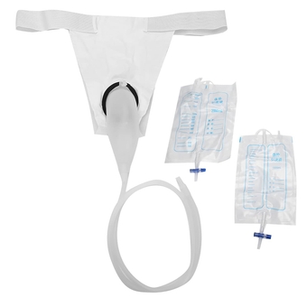 Male Urine Collection Bag Reusable Silicone Urinal Portable Wearable Urinal for Men Elderly Bedridden Patients