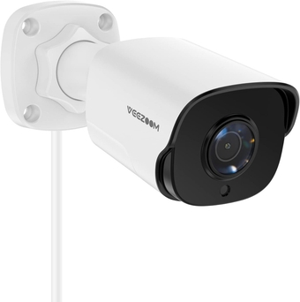 Camera Outdoor - 5MP (2560 x 1920p) PoE IP Camera, Motion Detection, Bullet Surveillance Camera with 100ft IR Night Vision, 2.8mm Lens, Security Camera Outdoor, Supports up to 256GB SD Card