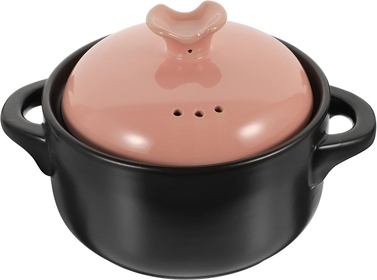Ceramic Stew Pot Ceramic Casserole Pot Hot Pot Clay Pots Soup Pot Non-Stick Stockpot Cooking Pot for Stew, Soup, Steam, Scratch, Oven Safe, 2500ml Japanese Donabe Pot