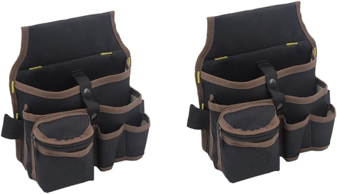 2 pcs Water Resistant Tote Bag Mens Waist Bag Tote Mens Belt Bags Tool Pouch Tool Bag Organizers Electrician Waist Bag Toolkit Gadget Bag Satchel Man Accessories Pocket