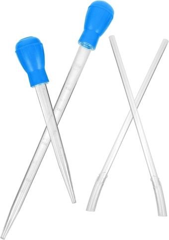 2 pcs Feed Tube Siphon Turtle Tank Cleaning Kits Vacuum Cleaner Vacuum Fish Tank Pump vaccum Cleaners Fish Tank Suction Cleaner Dropper Feeder dripper Rock Animal