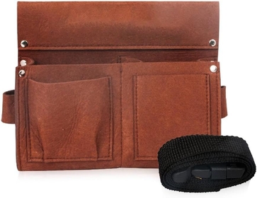 Waterproof Canvas Tool Bag With Adjustable Waist Strap Nail Waist Pocket For Woodworking And Home Improvement Canvas Tool Bag With Waist Belt Tool Kit Workshop Tool Organizer