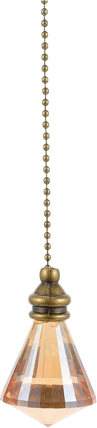 Ceiling Fan Crystal Pendant Diamond Pendant Branch Chandelier Wall Lamp Pull Chain Ceiling Light Chain Light Pendant Chain Extension Connectors Chain Fan Lightweight Glass Ornament