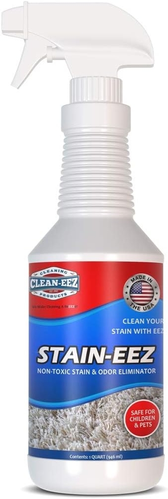 Clean-eez Stain-eez Carpet Cleaner Spray – Pro-Biotics & Enzyme Power for Ultimate Stain & Odor Elimination – Best Pet Carpet Cleaner