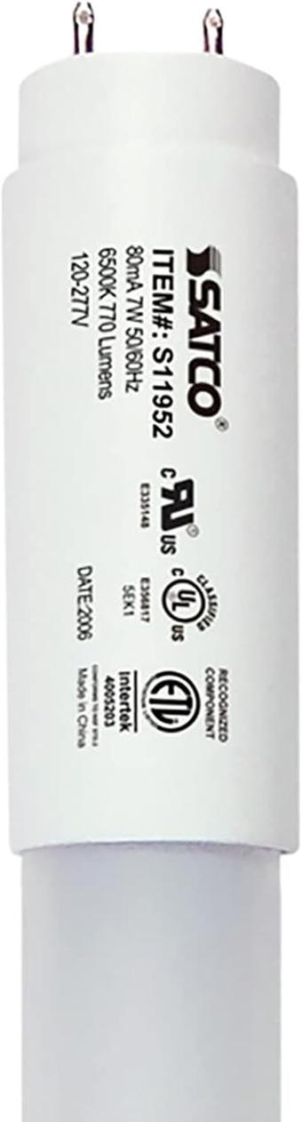S11952, 7 Watt, 18 Inch, Medium Bi-Pin G13 Base, 6500K, 50000 Average Rated Hours, 770 Lumens, Type B Ballast Bypass, T8 Linear LED Bulb