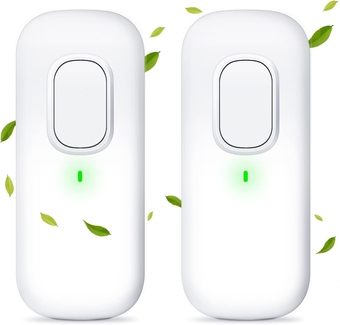 Negative Ion Generator 2 Pieces Home Plug in Air Purifier Portable Air Freshner White Mobile Air Ionizer Filterless Plug in Air Filter Highest Output Air Cleaner for Remove Dust, Odor, Pollutants