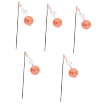 5pcs Hair Stick Hair Barrettes for Women Tassel Hair Pin Flower Hairpins Hair for Women Cherry Accessories Chopsticks for Hair Accessories Bride Zinc Alloy White Flowers Classic