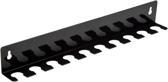10-Slot Metal Wall Rack, Hanging Tool Storage for Torque Sticks and Socket Extensions