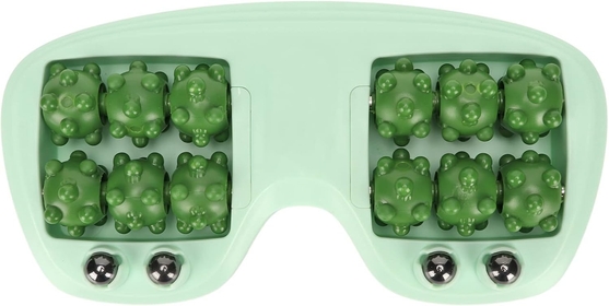 Dual Foot Massager Roller, PP Magnetic Bead Foot Massage Tool for Promote Circulation Foot Roller for Men Women (Green)