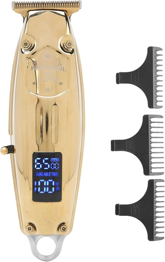 Hair Cutter, High Carbon Steel Cutting Blade Hair Clipper for Haircut(gold)
