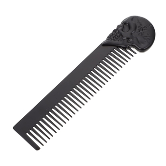 3pcs Beard Oil Comb Skull Design Comb Hairbrush Mens Hair Combs for Men Hairdressing Comb Pocket Beard Comb Men's Combs for Hair Men Beard Comb Zinc Alloy Fine Teeth Man Skeleton