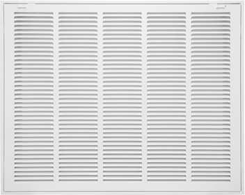 25"W x 20"H [Duct Opening Size] Steel Return Air Filter Grille - Removable Face/Door for 1 inch Filters -HVAC Vent Cover Grill - White [Outer Dimensions: 27 5/8"W X 22 5/8"H]