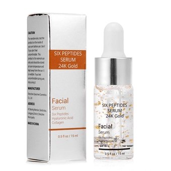 Peptides for Face with Hyaluronic Acid Collagen Six Peptides 24K Gold Anti-aging essence