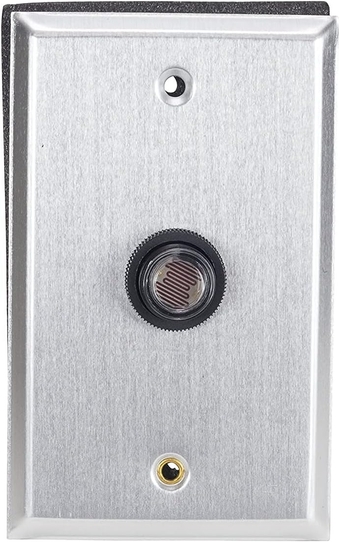 &  Outdoor Hardwired Post Eye Light Control and Wall Plate, Metallic Finish, Automatic Dusk to Dawn Lighting Fixture Solution EZ-347