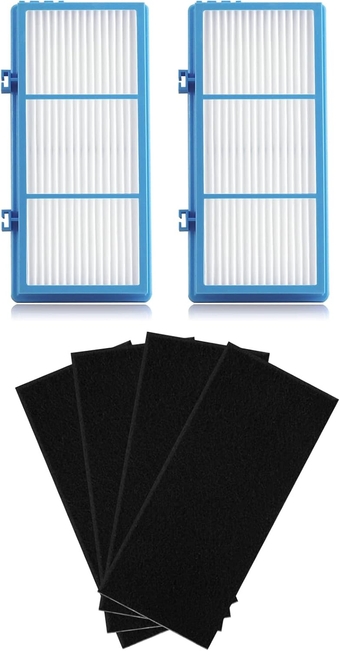 HAPF30AT-Total Air HEPA Type Filter Replacement for Holmes AER1 Air Purifier, Compatible with HAPF30AT and HAP242-NUC (2 HEPA + 4 Carbon Booster Filters)