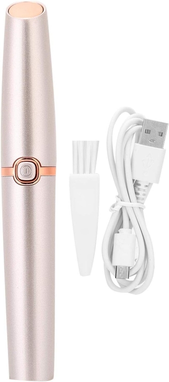 Eyebrow Trimmer Lipstick Shaped Electric Eyebrow Lipstick Shaped Electric Women's Shaver Rose Gold Eyebrow Trimmer