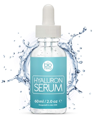 Bioniva Hyaluronic Acid Serum for Face - Vitamin C Vitamin E Green Tea Anti Acne Aloe Vera Face Moisturizer Facial Skin Care Products Anti Aging Serum Organic Collagen Boosting Anti Wrinkle 2oz