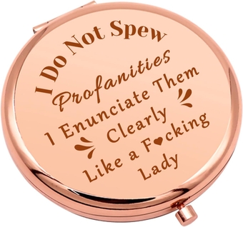 Funny Gifts for Women Compact Makeup Mirror for Daughter Friends Sister Funny Friendship Gifts for Women Thank You Gifts Pocket Makeup Mirror for Coworkers Wife Niece Graduation Birthday Gifts
