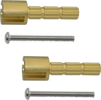 2 Pcs 970-0770 Stem Adapter with Screw for Faucet, Plumbing Equipment Replacement, Brass