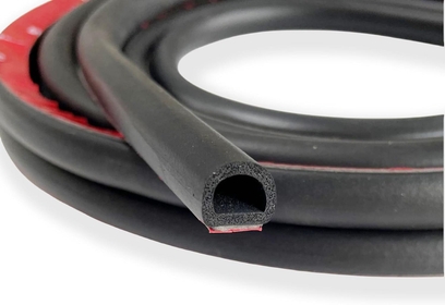 Kaixuan 5FT Weather Stripping Car Door Seal Strip,Automotive Weather Stripping D Shape Rubber Seal Strip Self-Adhesive Black Seal Strip Large Gap for Waterproof Noise Insulation