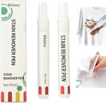 Stains Remover Pen for Clothes,for All Laundry Stains Food, Drinks, Dirt, Ink, Makeup,Travel Friendly,Lnstantly Remove New Stains (2PCS)