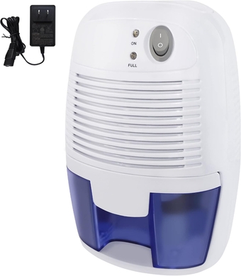 Electric Mini Dehumidifier, 1200 Cubic Feet (225 sq ft), 16oz Capacity Compact and Portable for High Humidity in Home, Kitchen, Bedroom, Basement, Caravan, Office, Garage