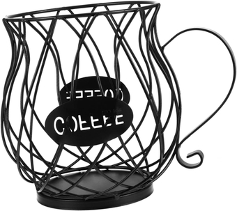 1pc Iron Fruit Basket Coffee Basket for Coffee Storage Coffee Cup Holder Metal Wire Fruit Basket Espresso Mugs Basket for Coffee Pod Storage Basket Old Fashioned Office