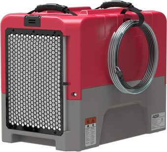 Commercial Dehumidifier with Pump Drain Hose, 180 Pint Large Capacity Crawl Space Dehumidifier for Water Damage Restoration, Basements Warehouse & Job Sites, 5 Years Warranty, Red
