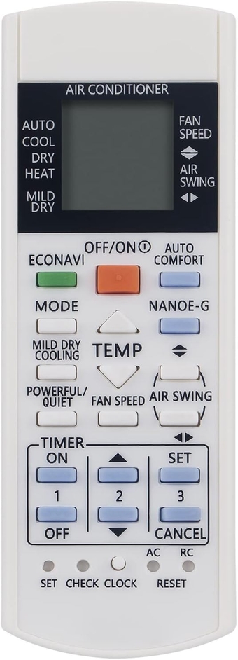 PerFascin A75C3300 Replaced Air Conditioner Remote Control fit for Panasonic AC A75C3208 A75C3706 A75C3708 Air Conditioning Remote Controller
