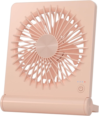 Small Desk Fan, 2000mAh Rechargeable USB Fan Battery Operated,Ultra Quiet, Strong Wind, 3 Speeds Travel Fan