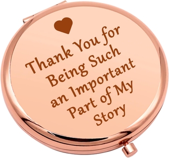 Thank You Gift for Women Compact Makeup Mirror for Sister Friend Bestie Daughter Birthday Gift for Women Appreciation Gift Folding Makeup Mirror for Teacher Mom Coworker Christmas Graduation Gifts