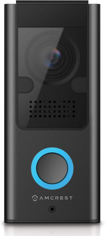 1080P Video Doorbell Camera Pro, Outdoor Smart Home 2.4GHz WiFi Doorbell Camera (Wired Power), MicroSD Card, PIR Motion Detect, RTSP, IP55 Weatherproof, 140º Wide-Angle (Renewed) REP-AD110