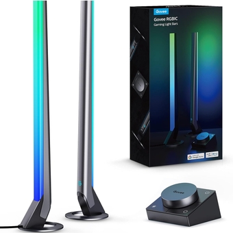 RGBIC Gaming Light Bars H6047 with Smart Controller, Wi-Fi Smart LED Gaming Lights with Music Modes and 60+ Scene Modes Built, Works with Alexa & Google Assistant, New Year Lights Decor