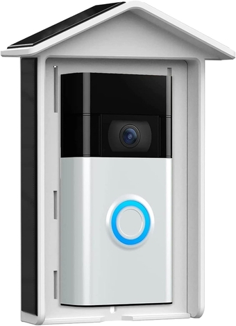 Solar Charger for Video Doorbell, Compatible with Video Doorbell 2nd Gen (2020 Release), and All Battery-Powered Video doorbells and Cameras (with Micro USB/Type C), Waterproof Continuous Charging