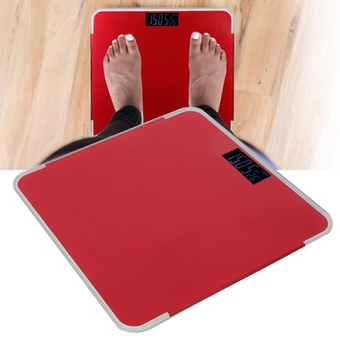 Body Fat Scale Smart BMI Scale Digital Bathroom Wireless Weight Scale, Multifunction Electronic Scale Intelligent Digital Bathroom Body Health Measures Weight (Red)