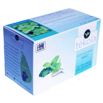 tékola, Ceylon Black Tea with Peppermint flavor. A premium blend of 100% pure Ceylon Tea. Full-bodied and invigorating, it will liven up your taste buds, 25 Count (Pack of 6)