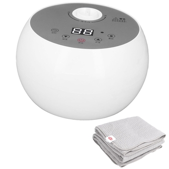 300W Blanket Heater, 0 to 65℃ Water Circulation Heating Mattress Pad Warmer with Control (US Plug 110V)